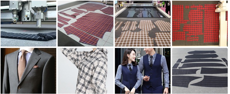 服裝裁剪機生產過程樣品